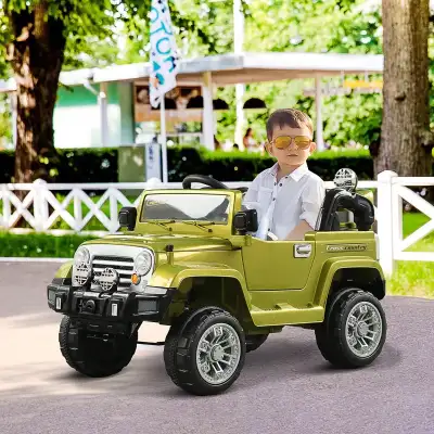 12V Kids Electric Ride On Car Toy Truck with Remote Control 2 Speeds Lights MP3 LCD Power Indicator,...