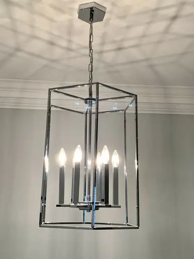 LARGE 6-Light Foyer Pendant by Artcraft – STUNNING!!!, View more