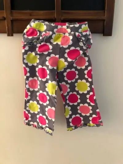 Girls Flower Pants (Carter's) - Size 18 Months