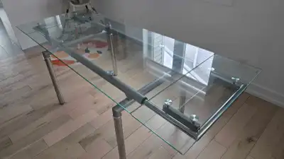 Table de cuisine en verre, View more