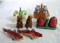 SALIERE POIVRIERE VINTAGE SALT and PEPPER SETS