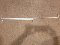 Curtain rods (four) - lengths from 26" to 50" (67-127cm)