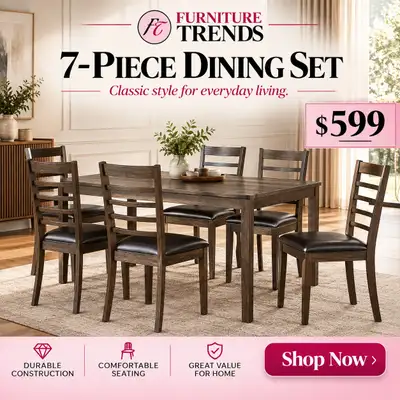 Furniture Trends 7-Piece Dining Set, View more