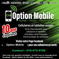 Option Mobile Accessoires , Cellulaires etc