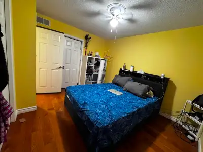 A bright and spacious bedroom is available in a clean, quiet, and well-maintained home. This is an i...