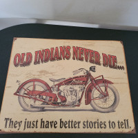 Indian Motorcycle Tin Signs