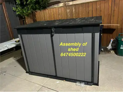 assembly of garbage shed, View more