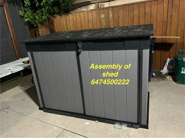 assembly of garbage shed in Outdoor Tools & Storage in City of Toronto - Image 2