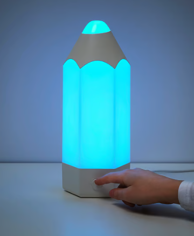 For Sale: IKEA Pelarboj Colourful Pencil Table Lamp, View more