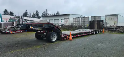 2008 K line paving style lowbed -Removable goose neck -Bifold hydraulic ramps -Self contained gas po...
