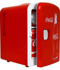 Coca-Cola Classic Coke Bottle 4L Mini Fridge w/ 12V DC and 110V 
