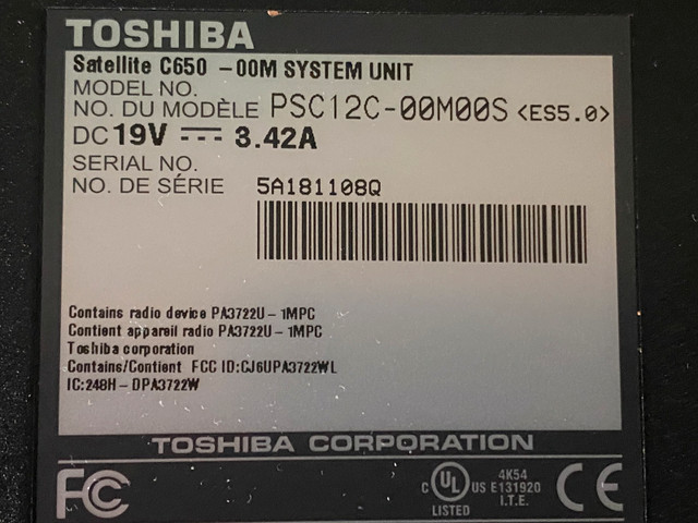 Toshiba 15inch screen laptop  in Laptops in Kingston - Image 4