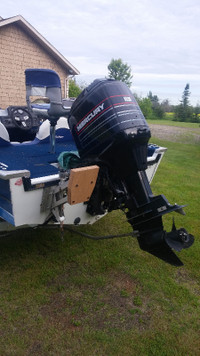 19ft fishing boat, 115hp Mercury outboard and trailer package