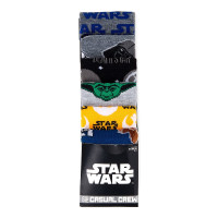 Star Wars Logo Characters 6 Pack Mens Crew Socks