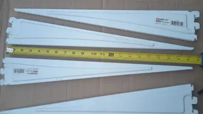 ClosetMaid 20in Shelf Track White Shelving Brackets, View more