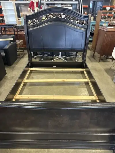 QUEEN SIZE BED FRAME WITH A NIGHT STAND, View more