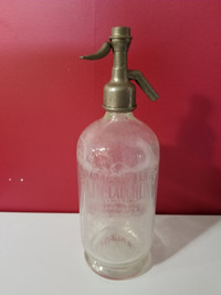 Vintage Glass Seltzer Bottle