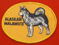 écusson de chien de race Alaskan - Malamute