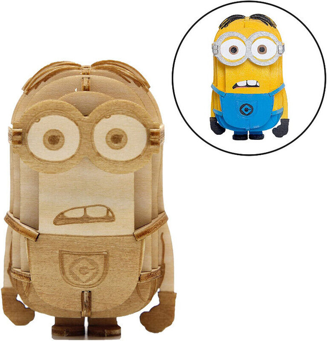 Brand New Incredibuilds ***Minions** 3D Wood Model Kit in Arts & Collectibles in City of Toronto - Image 4