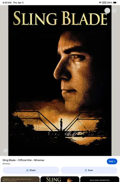 Looking for Sling blade movie DVD, View more