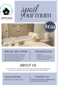 Mothers Day Cleaning Special 