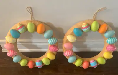 Easter Egg Wreaths 2 for $10, View more