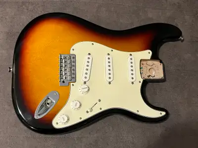 Fender MIM Stratocaster Deluxe LOADED BODY ONLY, no neck. Includes stock Fender noiseless pickups th...