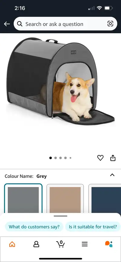 Soft Travel Dog Crate - NEW, View more