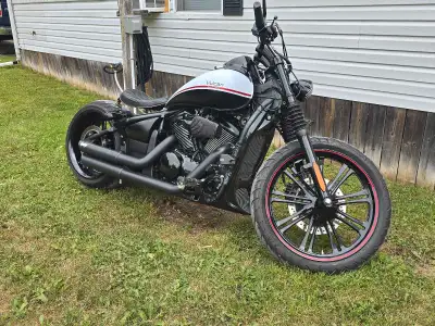 Selling my fully custom Vulcan 900 bobber meticulously maintained. It's a real head turner I get com...
