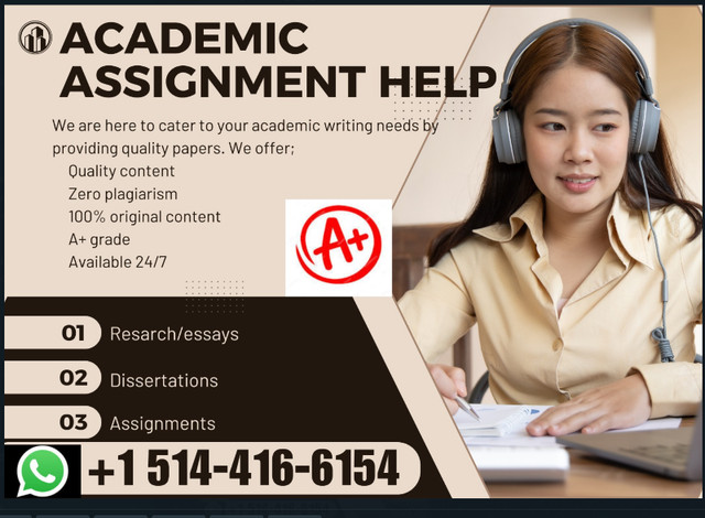 ASSIGNMENTS/ ESSAYS/RESEARCH/DISSERTATIONS/EXAMS in Classes & Lessons in Calgary