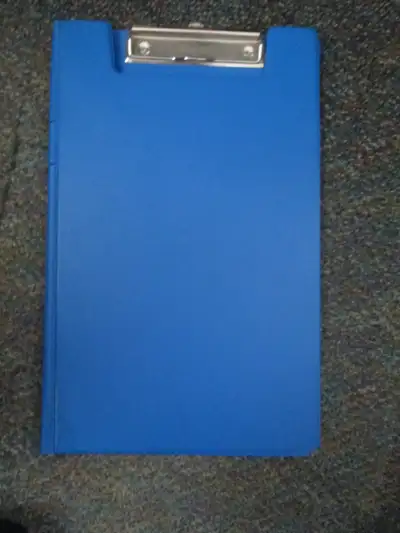 blue clipboard/folder, View more