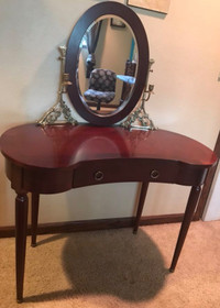 Victorian vintage Bombay  Vanity   mirror turns cost iron candle