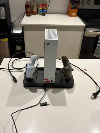 Xbox Series S with x2 Controllers and Charging Station, View more