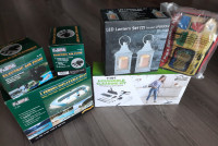 B-NEW BOAT/E-AIR PUMP/HOME,CAR CLEANING KIT/LANTERN SET