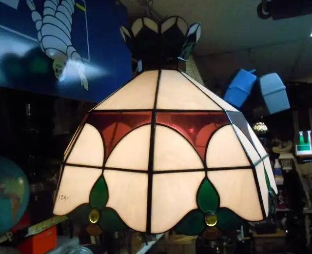Lampe Vitraux - Abat-Jour Vitrail Suspendu avec Couronne in Indoor Lighting & Fans in Sherbrooke - Image 4