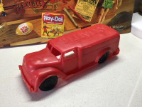Vintage 1950s “Delivery” tanker truck. Processed plastic classic