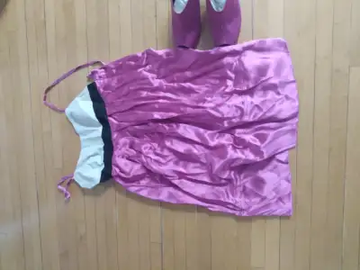 Shoes and dress $50 Never worn Pair dress with black underskirt or black spandex shorts