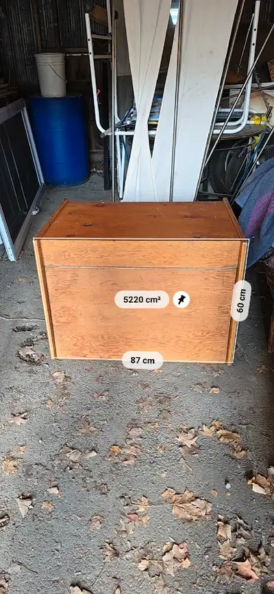 Wooden toy chest in great condition