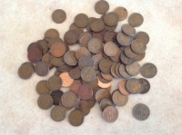 Canadian pennies from 1930s,1940s,1950s $1.00 for any two coins