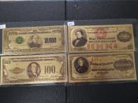 Gold Plated Fantasy US Notes