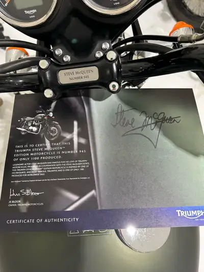 Collectors bike brand new (184 miles) Steve Macqueen special # 945 out off 1,100 made