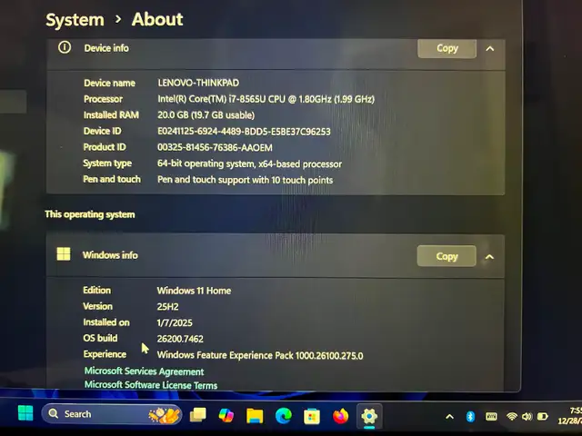 Lenovo ThinkPad L390 Yoga touchscreen, i7/20GB/236GB/Win11 Home in Laptops in City of Toronto - Image 4