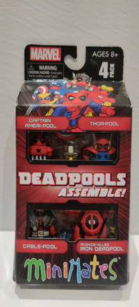 Minimates Marvel Universe Deadpools Assemble box set new
