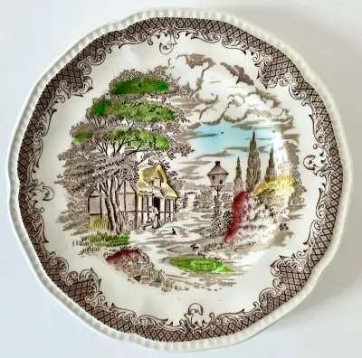 Vintage 1960 4 assiettes Shakespear's Sonnets Angleterre, View more