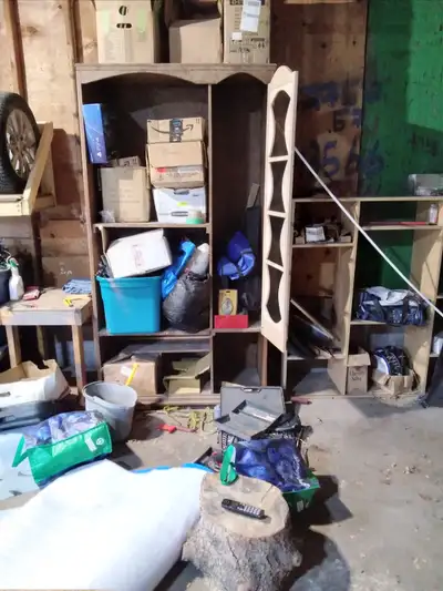 I starte building this 25 years ago but, never finished it. Comes with shelves for the china side. M...