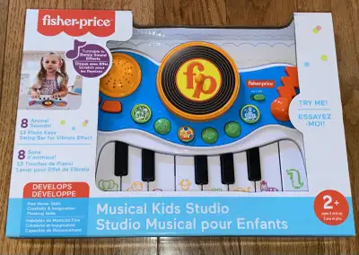 FISHER PRICE Musical Kids  Studio Piano Animal Sounds New, View more