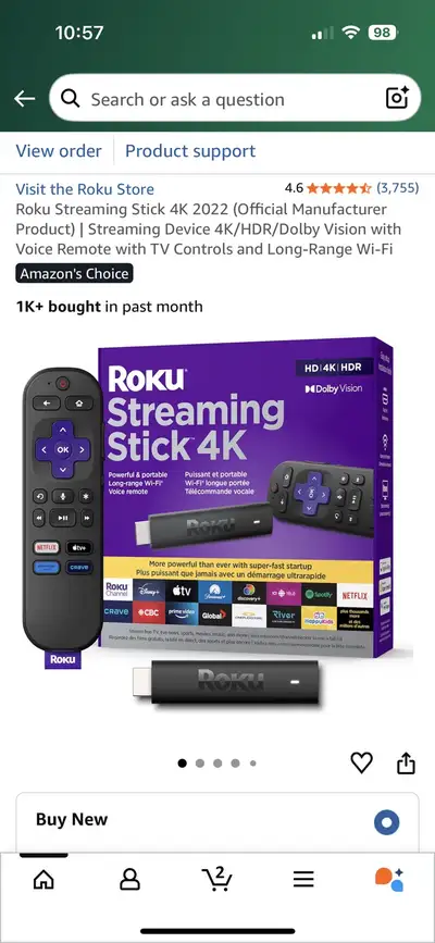roku 4k stick, View more