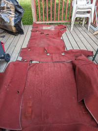 1985 CJ7 OEM Garnet Red Complete Carpet