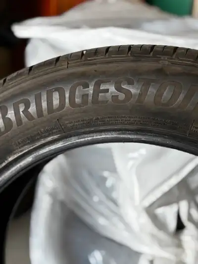 I'm selling a set of four Bridgestone tires, size 225/55R19 99H M+S, suitable for all-season use. Th...