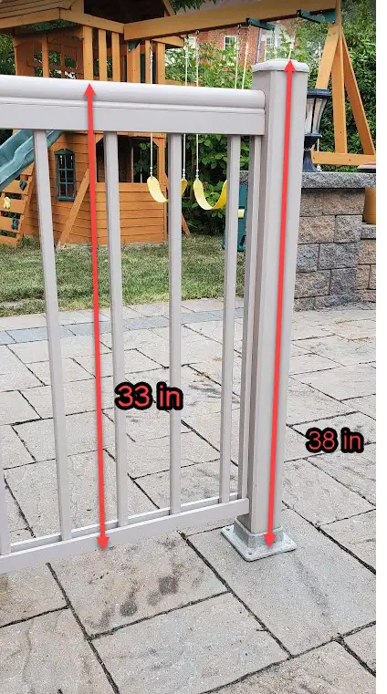 42 ln. ft of Aluminum Railing - Very good condition - Beige in Decks & Fences in Mississauga / Peel Region - Image 8